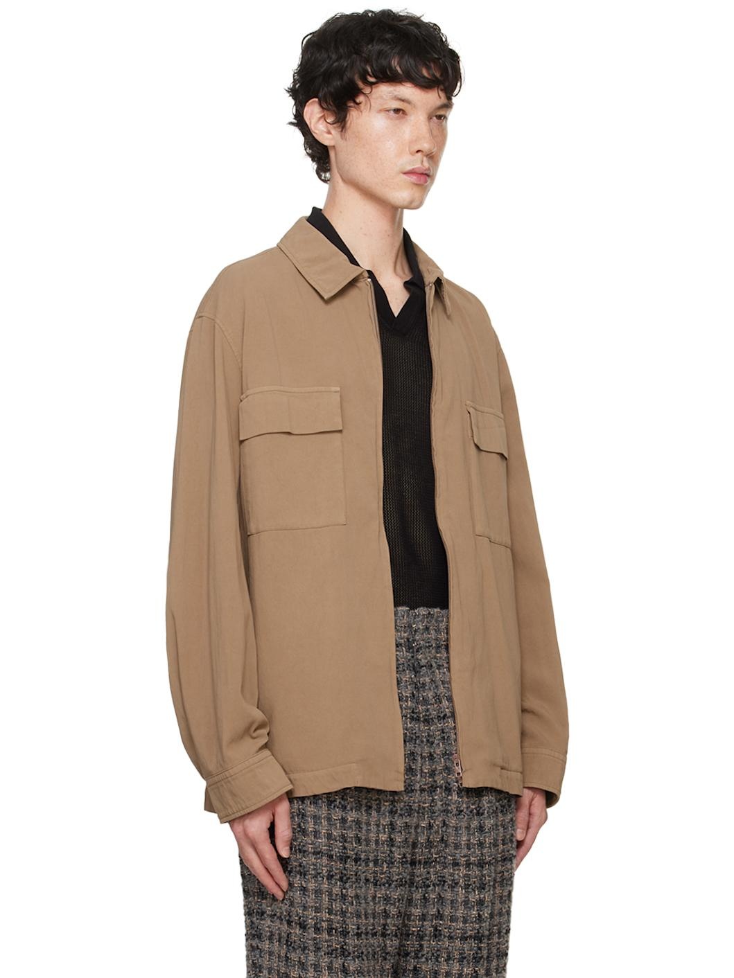 Beige Cotton Jacket - 2