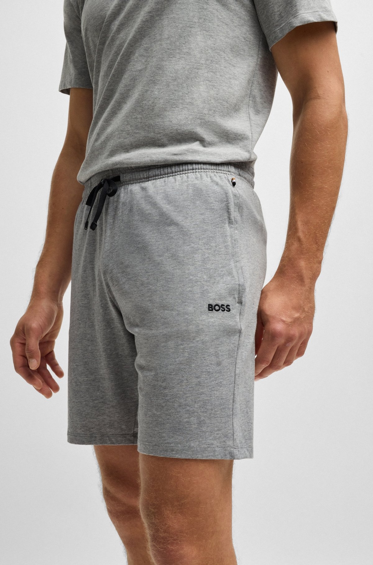 STRETCH-COTTON REGULAR-FIT SHORTS WITH LOGO DETAIL - 5