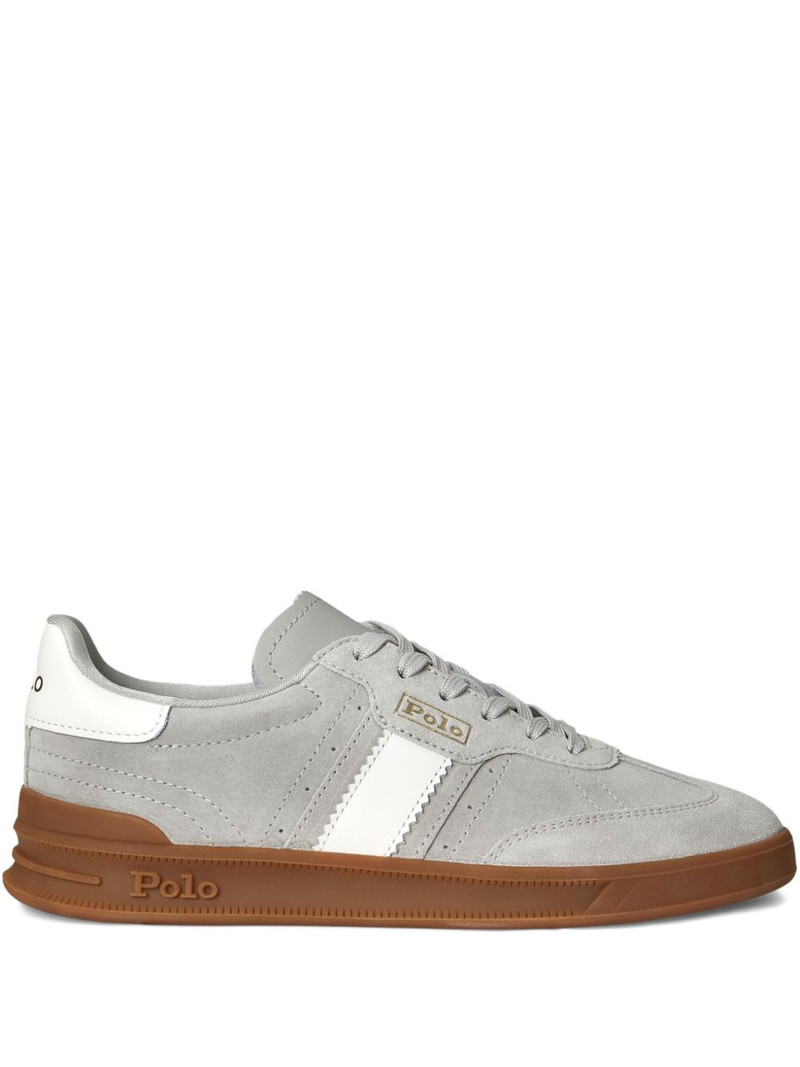 leather panelled sneakers 1
