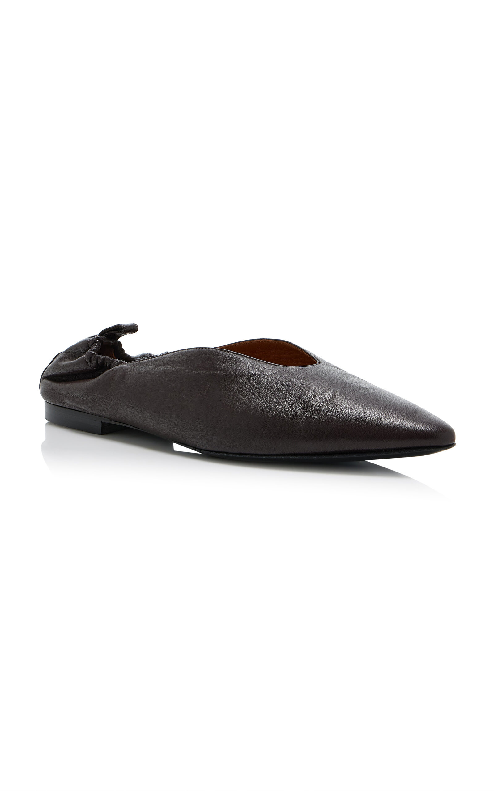 Leather Ballet Flats brown - 4