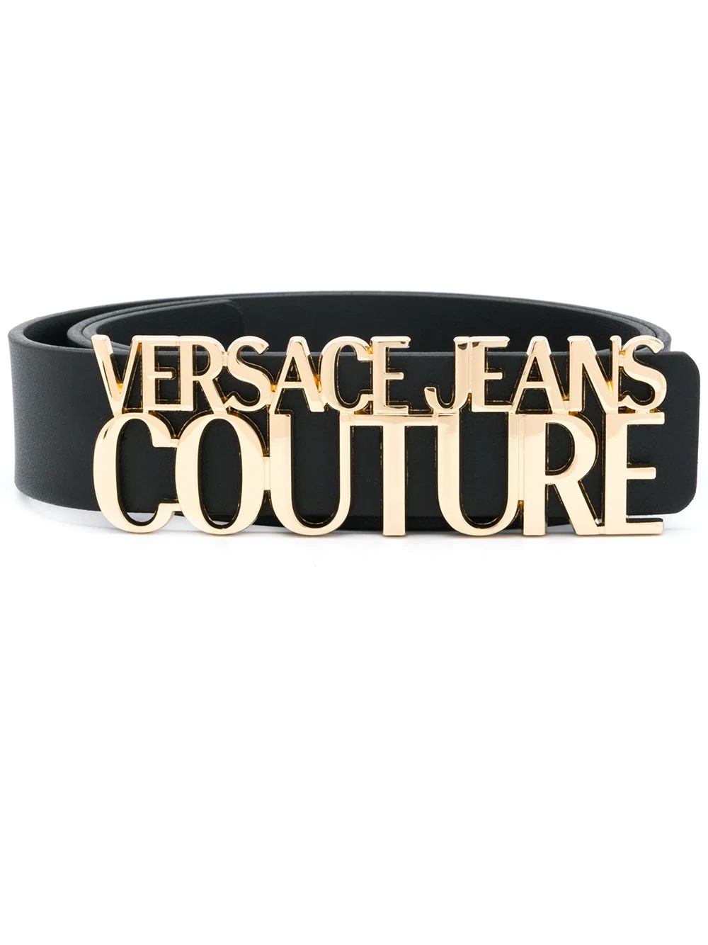 lettering logo buckle belt - 1