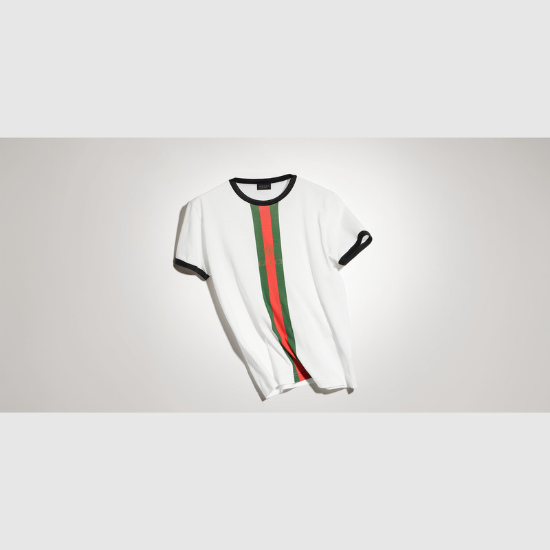 GUCCI Cotton jersey T-shirt with print outlook