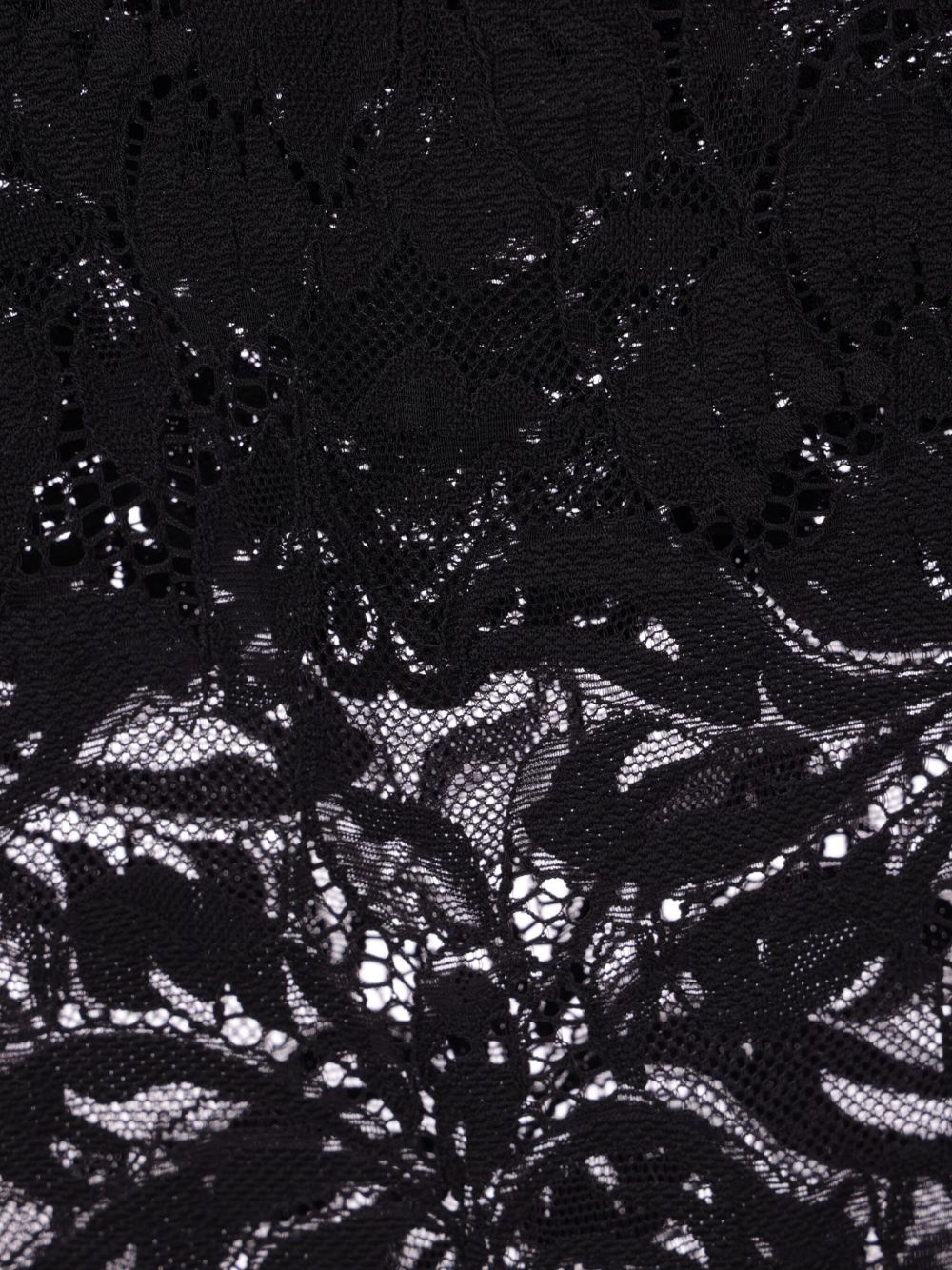 floral-lace sheer skirt - 3
