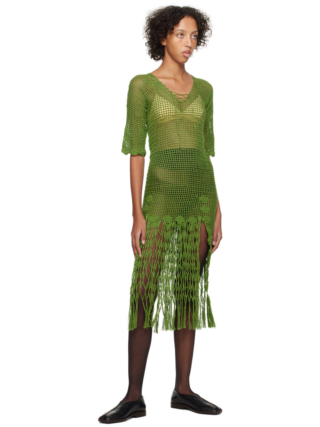 Green Flint Midi Dress - 4