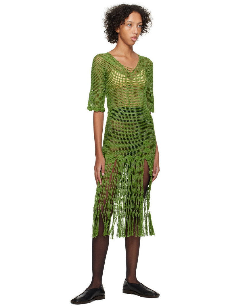 BODE Green Flint Midi Dress outlook