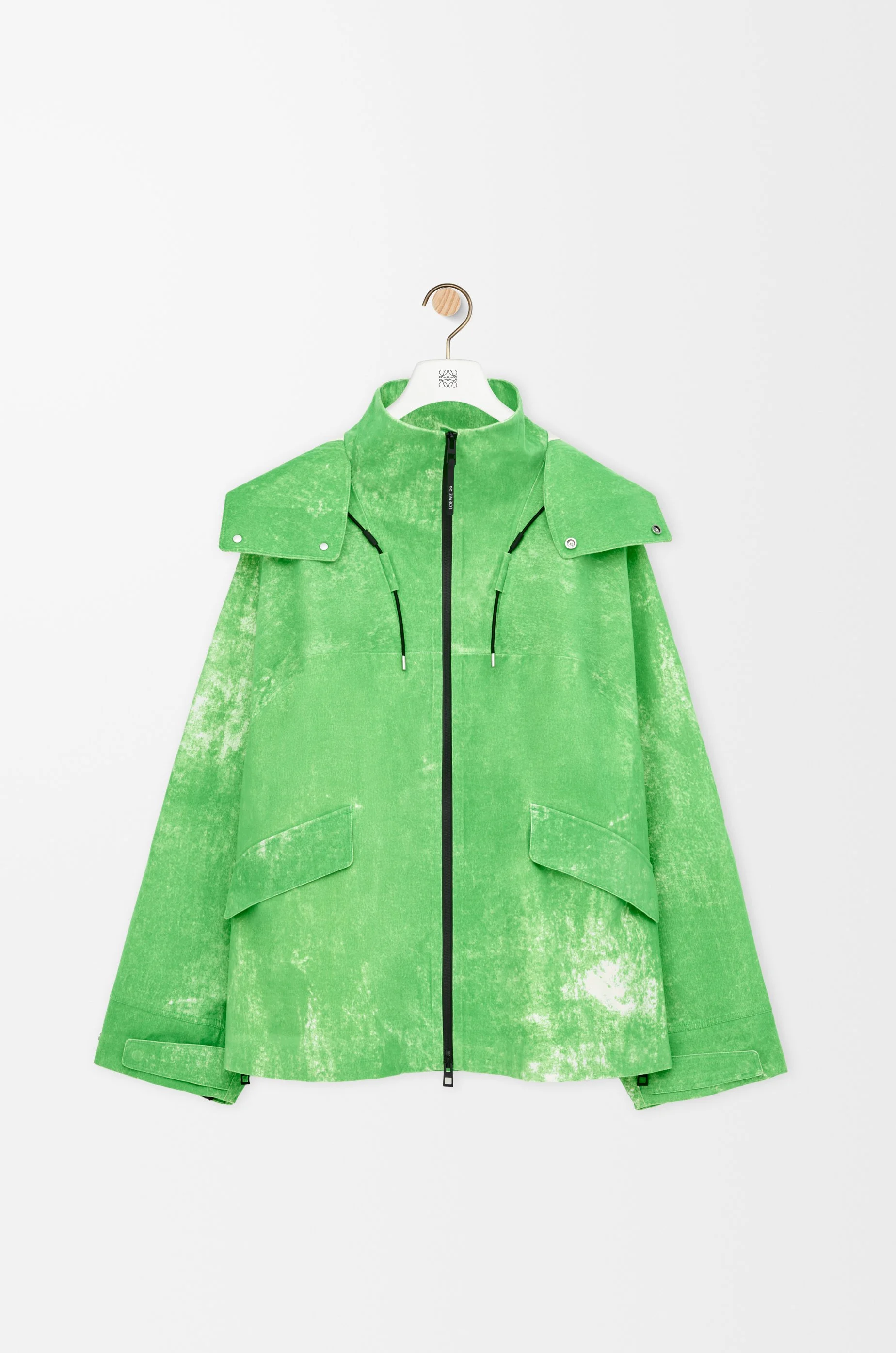 Jacket in flocked technical shell - 1