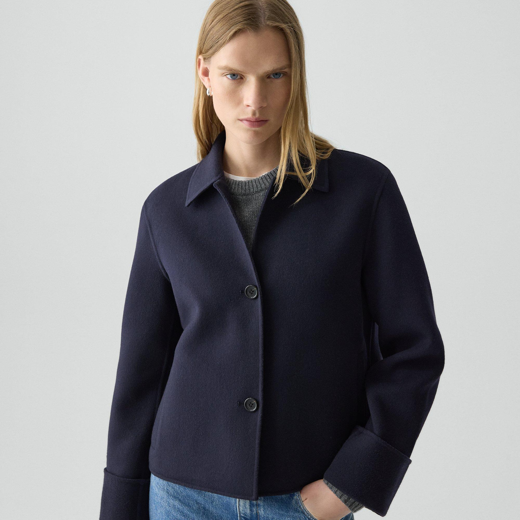Boxy Cuff Jacket in Double-Face Wool-Cashmere - 5