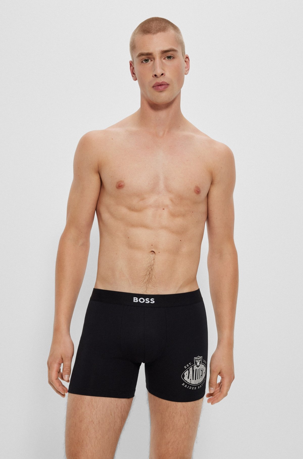 BOSS X NFL TWO-PACK OF BOXER BRIEFS WITH COLLABORATIVE BRANDING - 2