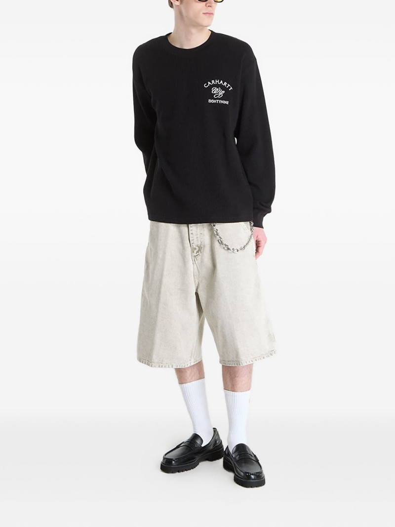 waffle-knit logo-print T-shirt 3