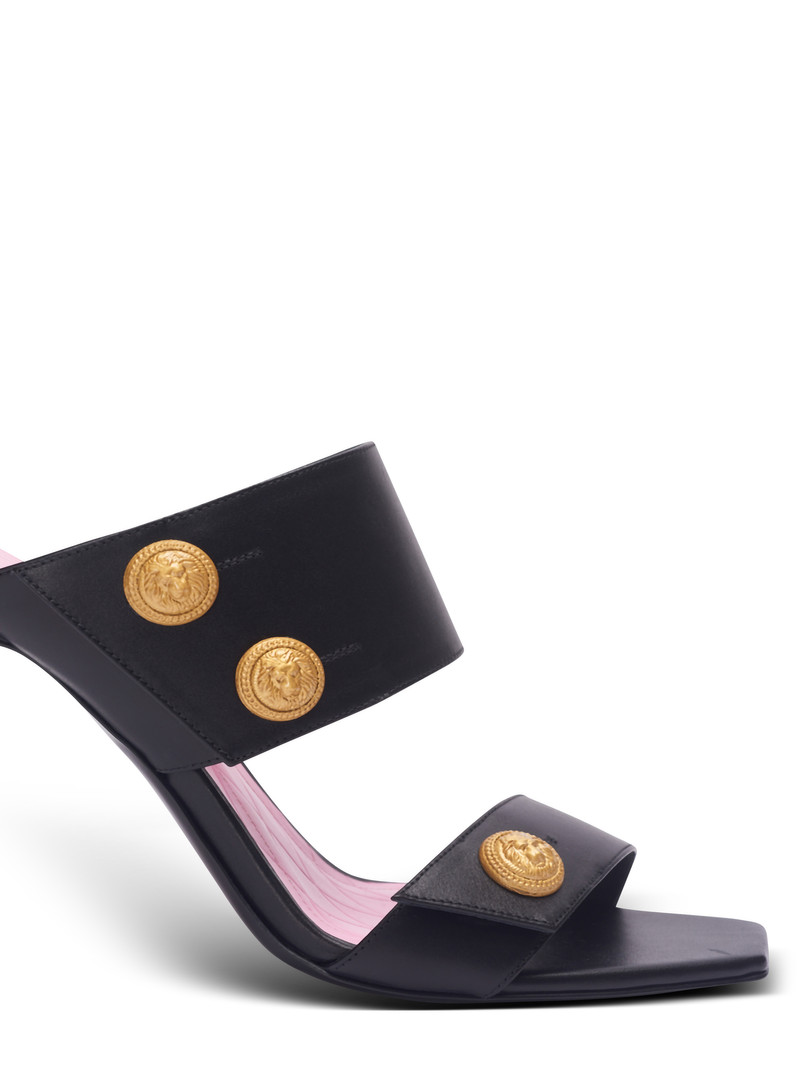 Heeled Eva mules in calfskin 5