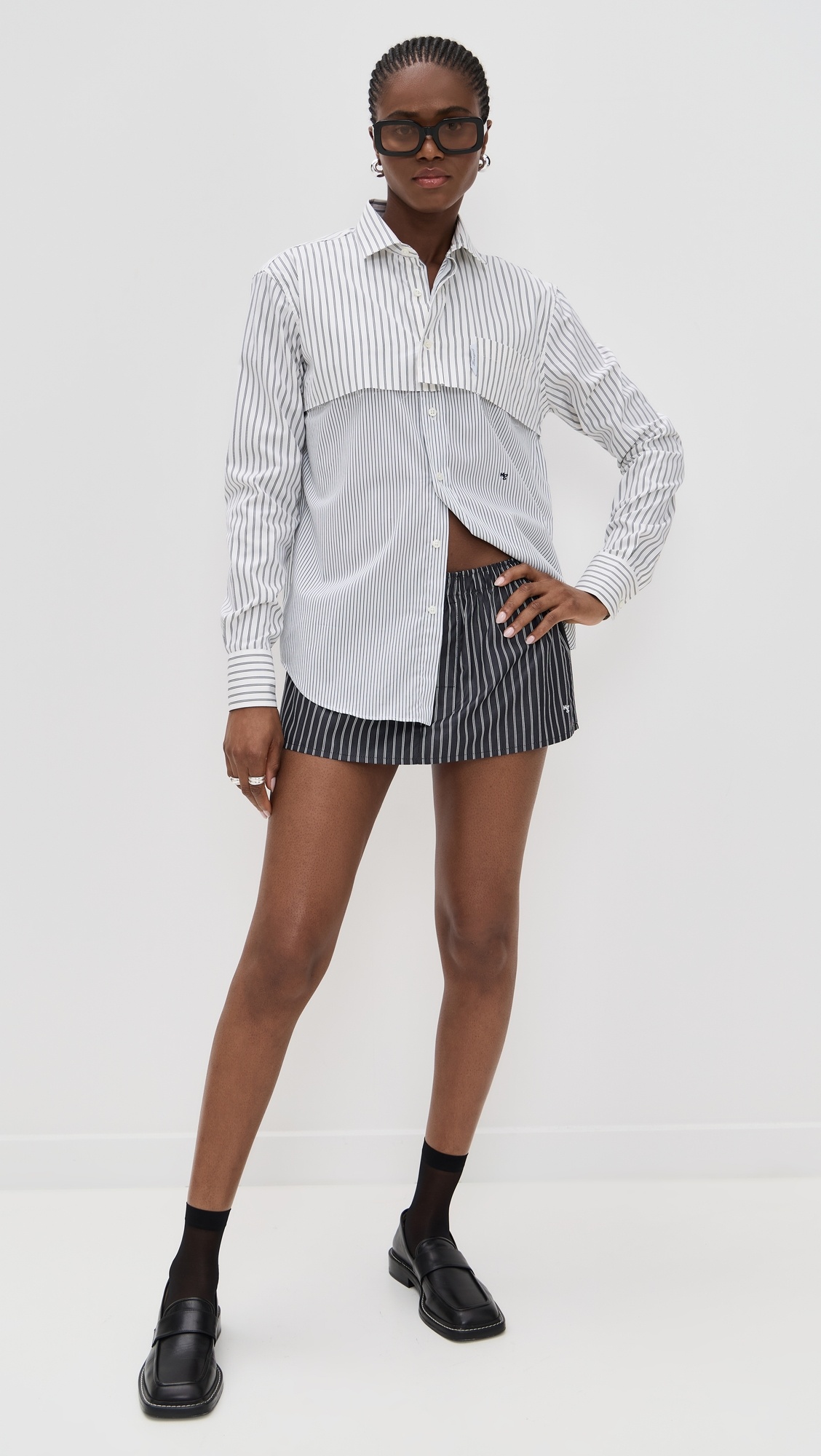 Long Sleeve Layered Shirt - 4
