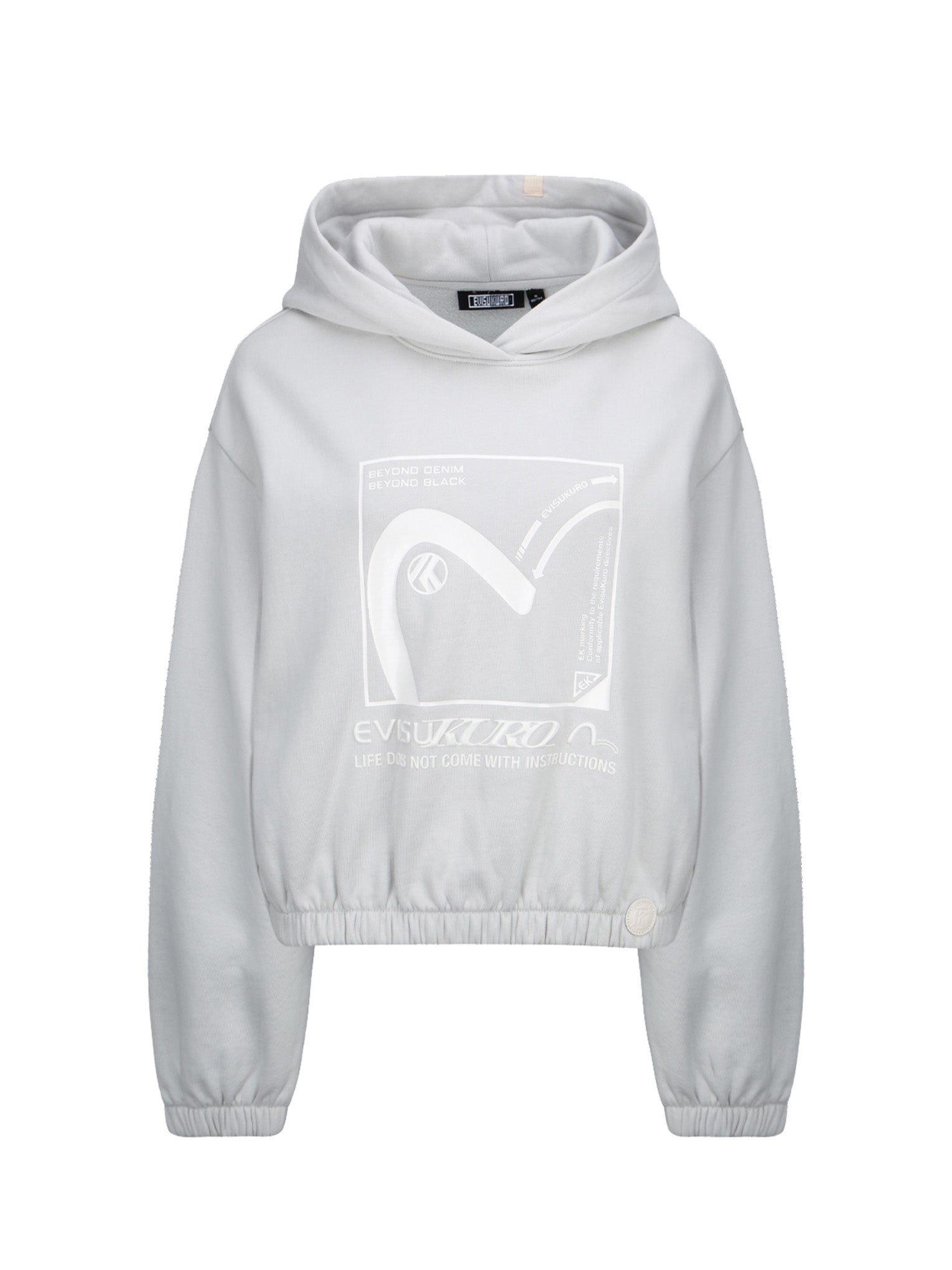Seagull and Logo Tactile Print Hooded Sweatshirt - 14
