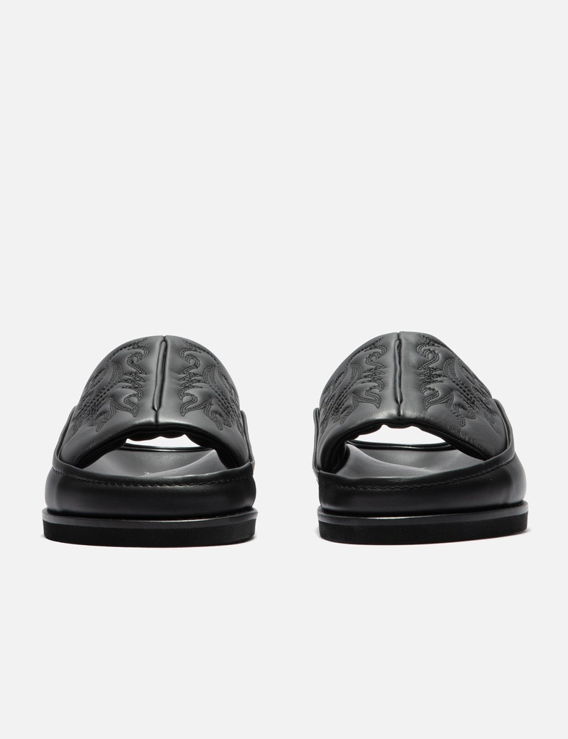 TOGA VIRILIS LEATHER SLIDE outlook