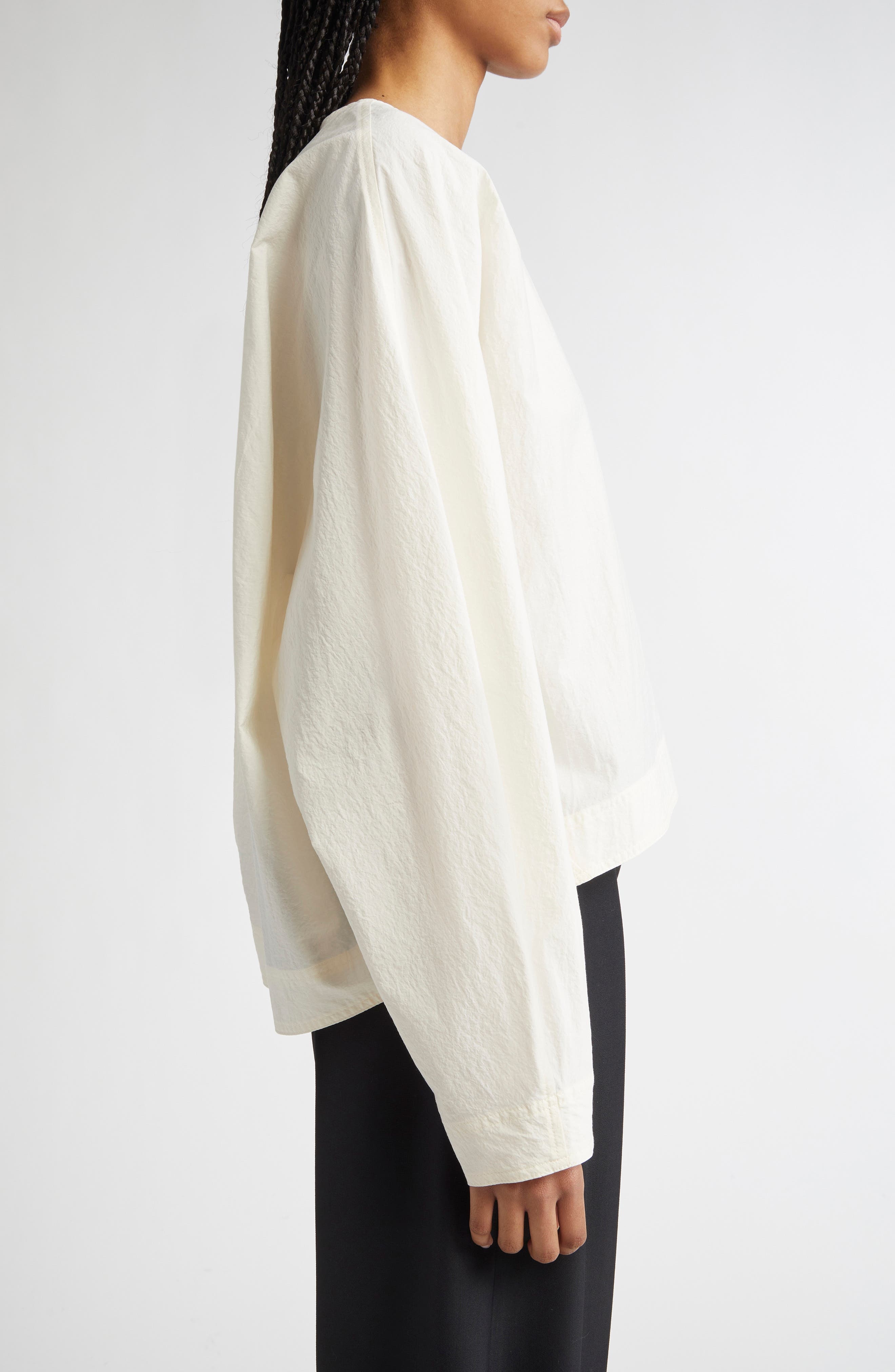 TOTEME Balloon Sleeve Top in Off White at Nordstrom - 4
