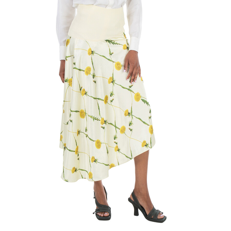 Burberry Dandelion-Print Asymmetric Skirt - 3