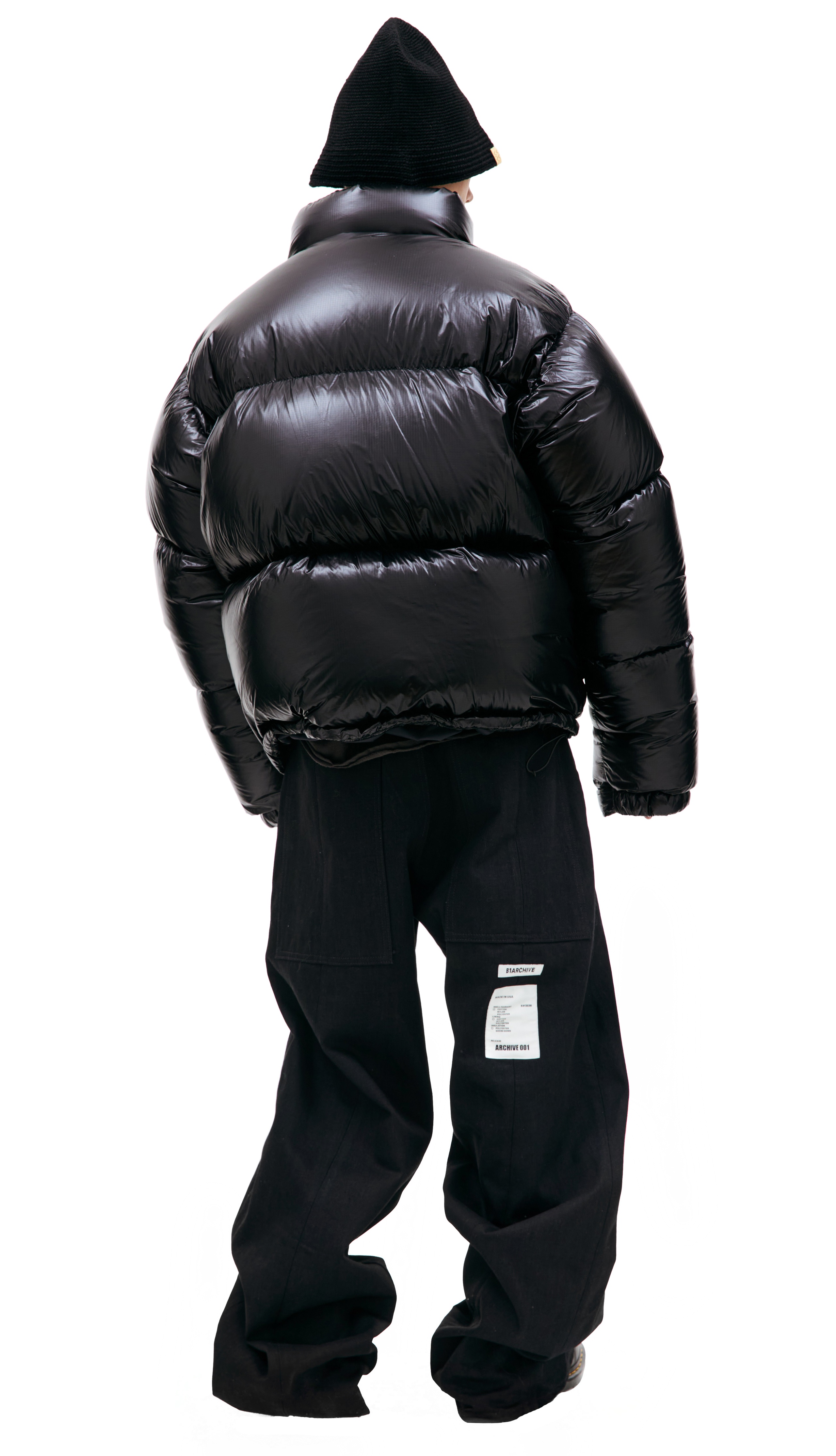 BLACK DOWN JACKET - 4