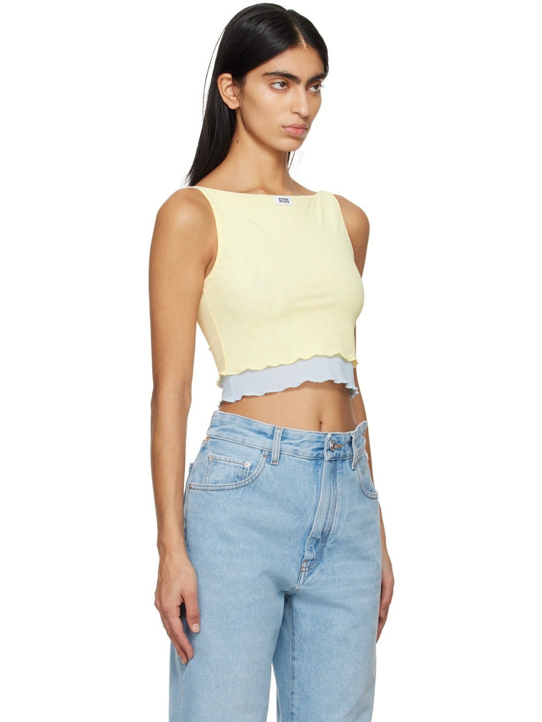 Yellow Layered Tank Top - 2