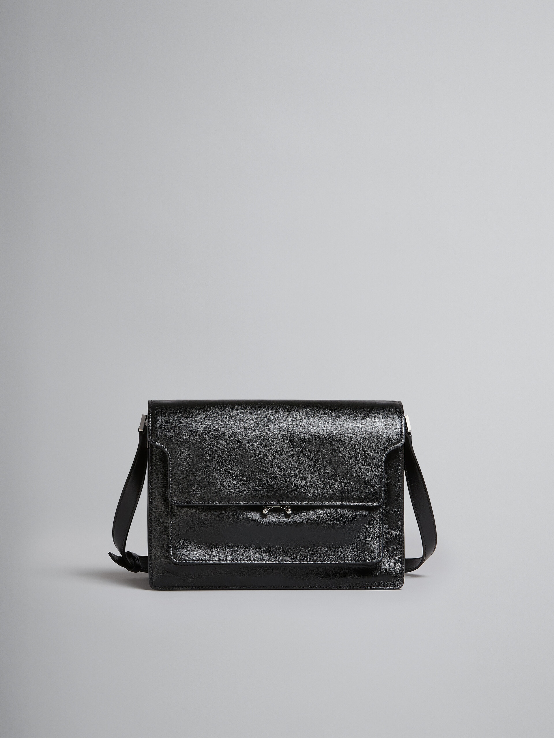 TRUNK SOFT LARGE BAG IN BLACK LEATHER - 1