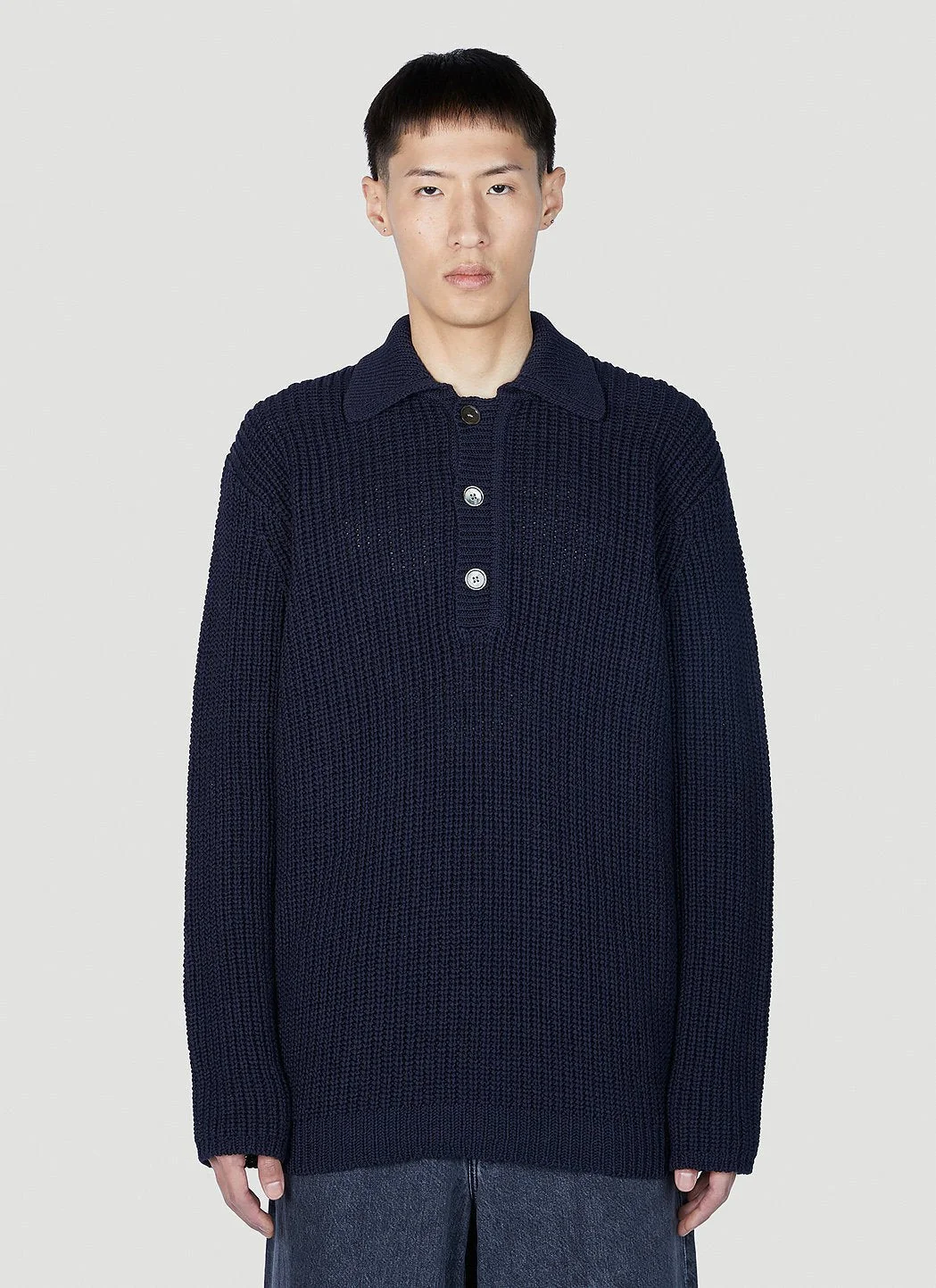 Our Legacy Men Polo Sweater - 1