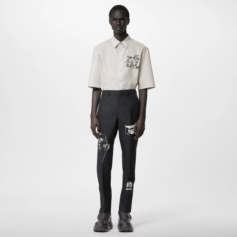 Louis Vuitton Printed Short-Sleeved Cotton Shirt outlook