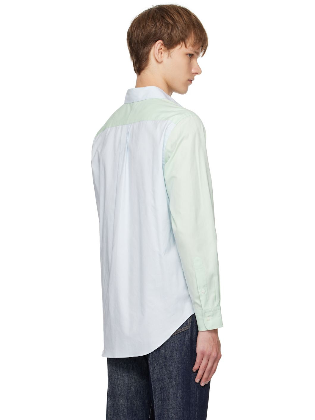 Green & Blue Finx Ox Chambray Shirt - 3