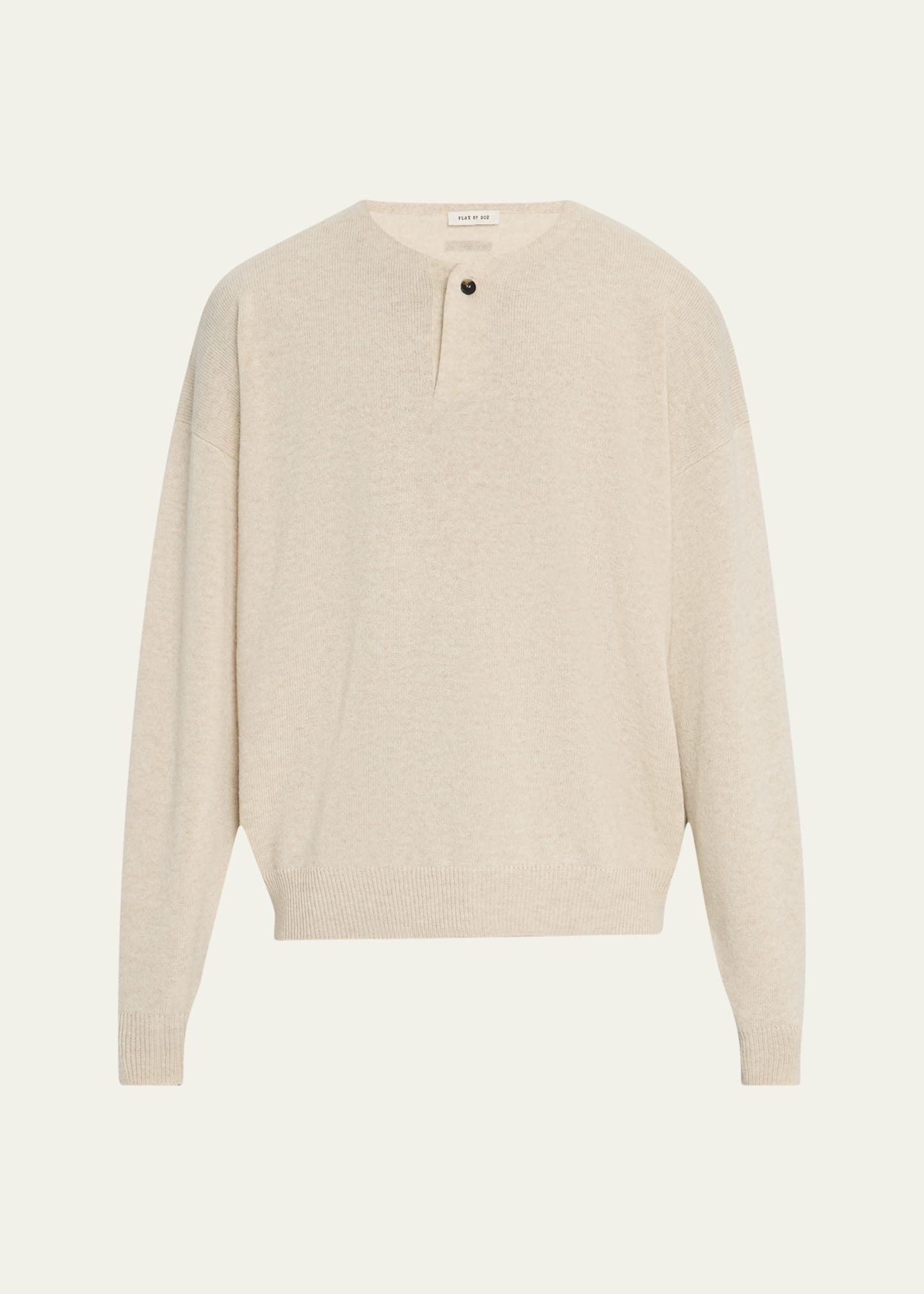 Men's Fine Knit Henley Shirt - 1