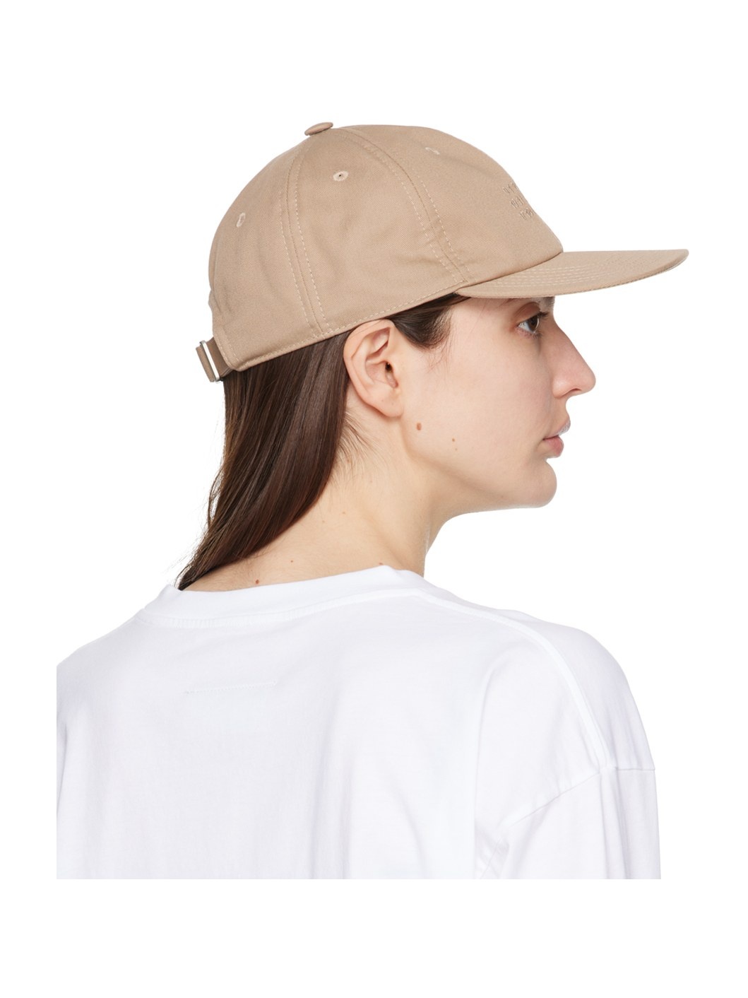 Beige Numeric Signature Cap - 3