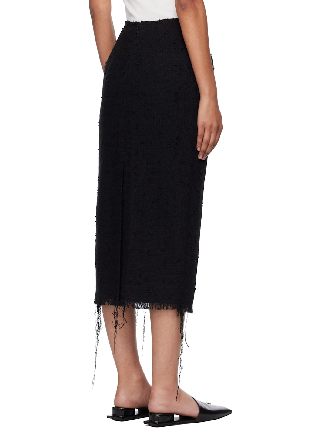 Black Thalia Midi Skirt - 3