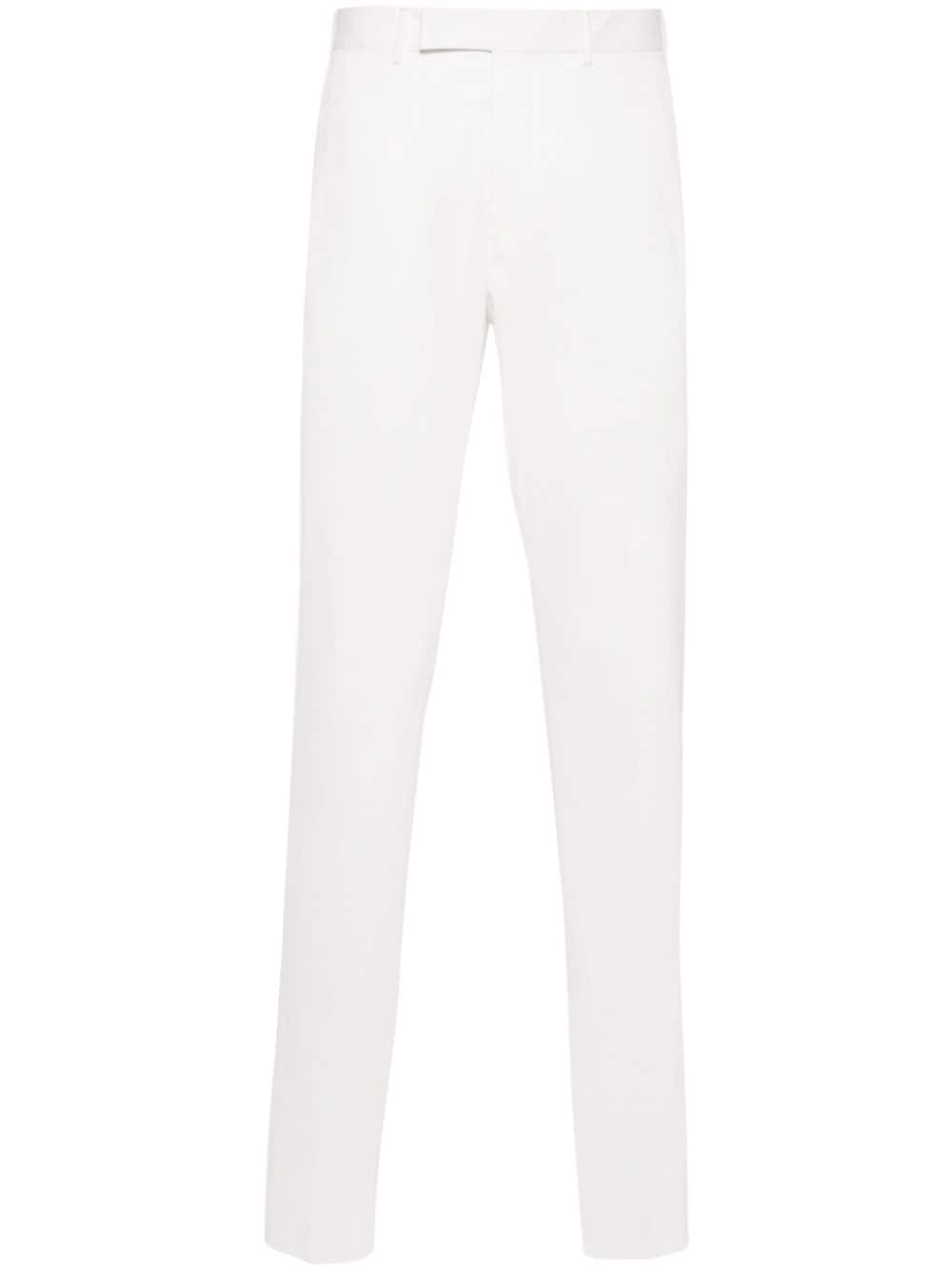 twill stretch-cotton trousers - 1