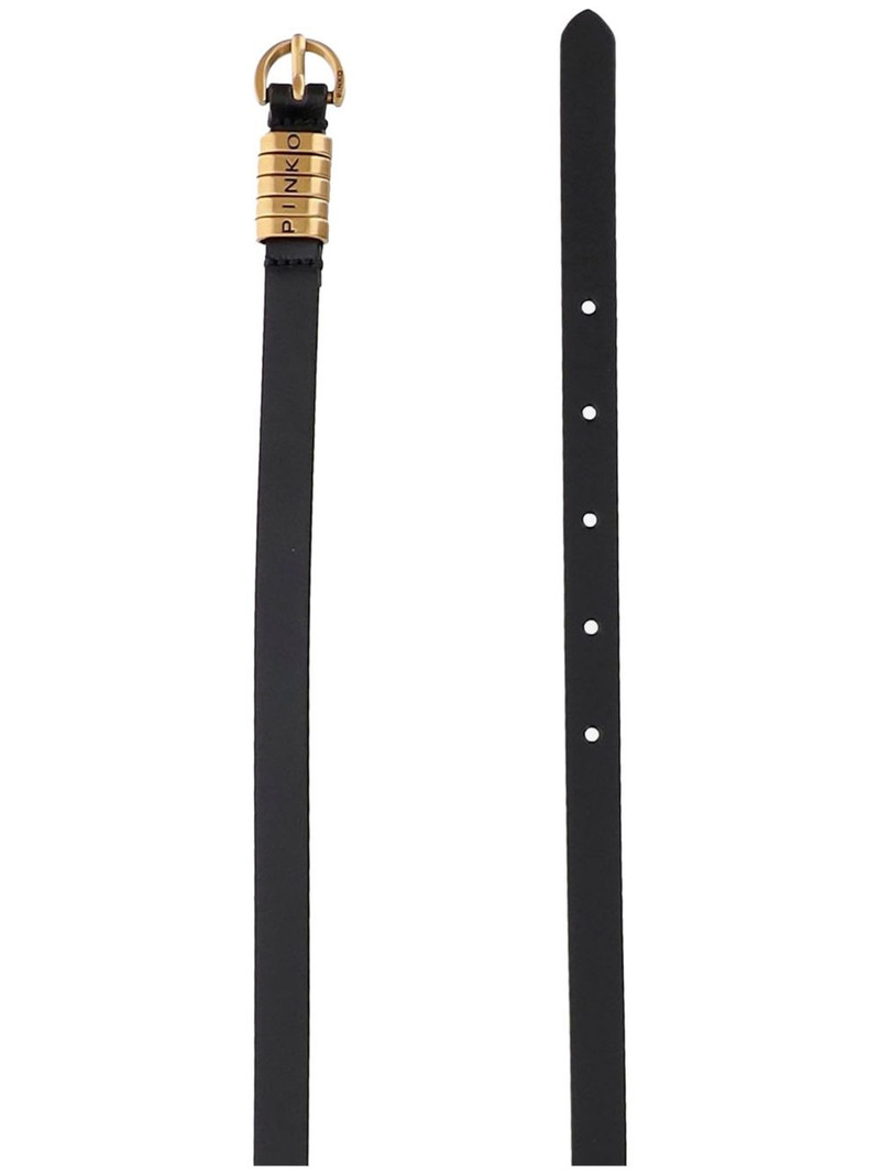 PINKO logo-hardware belt outlook