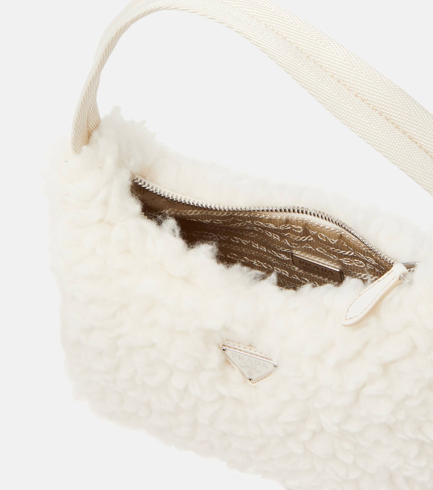 Re-Edition 2000 Mini shearling shoulder bag - 3