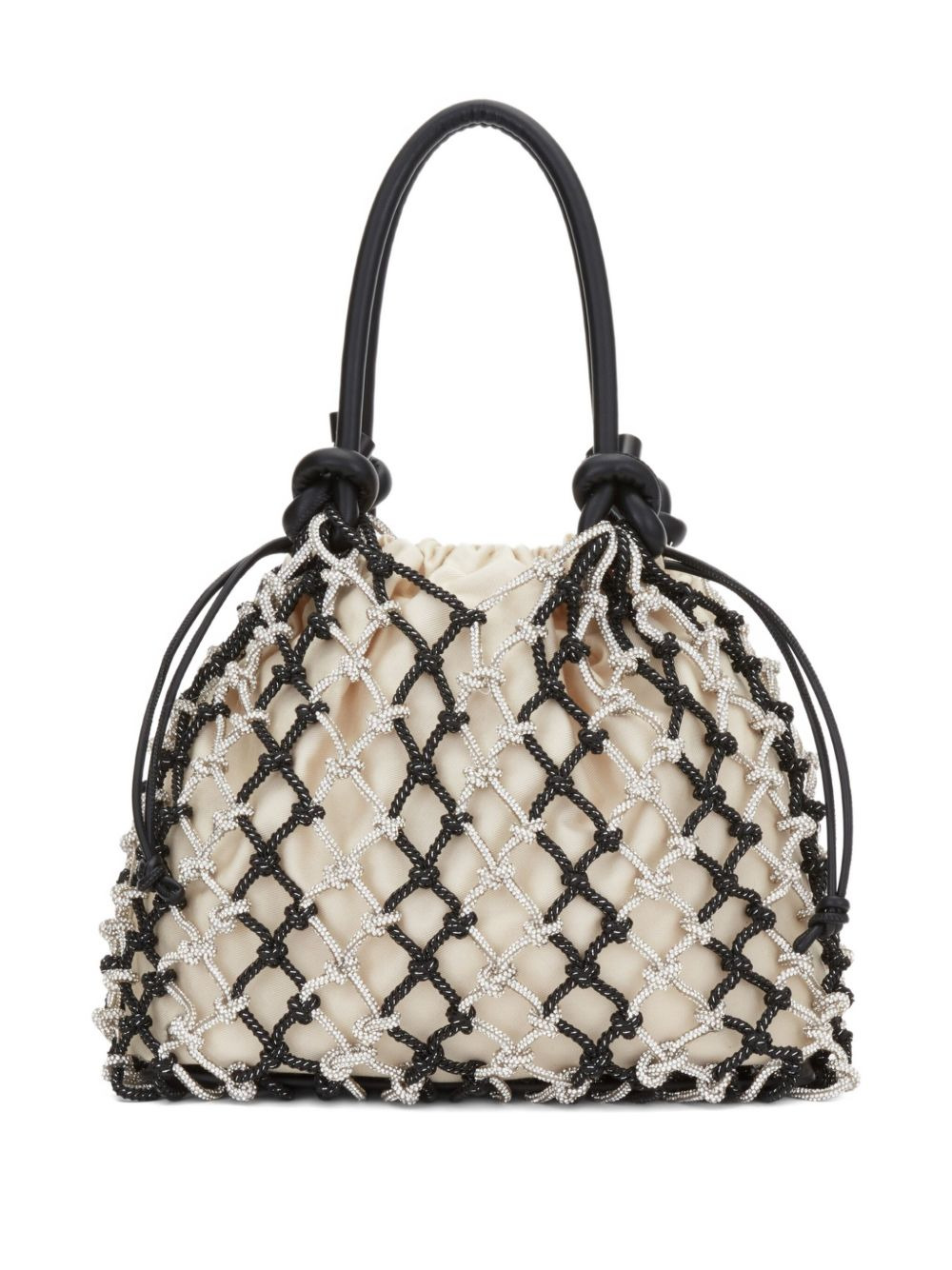 mini Sac knotted net tote bag - 5