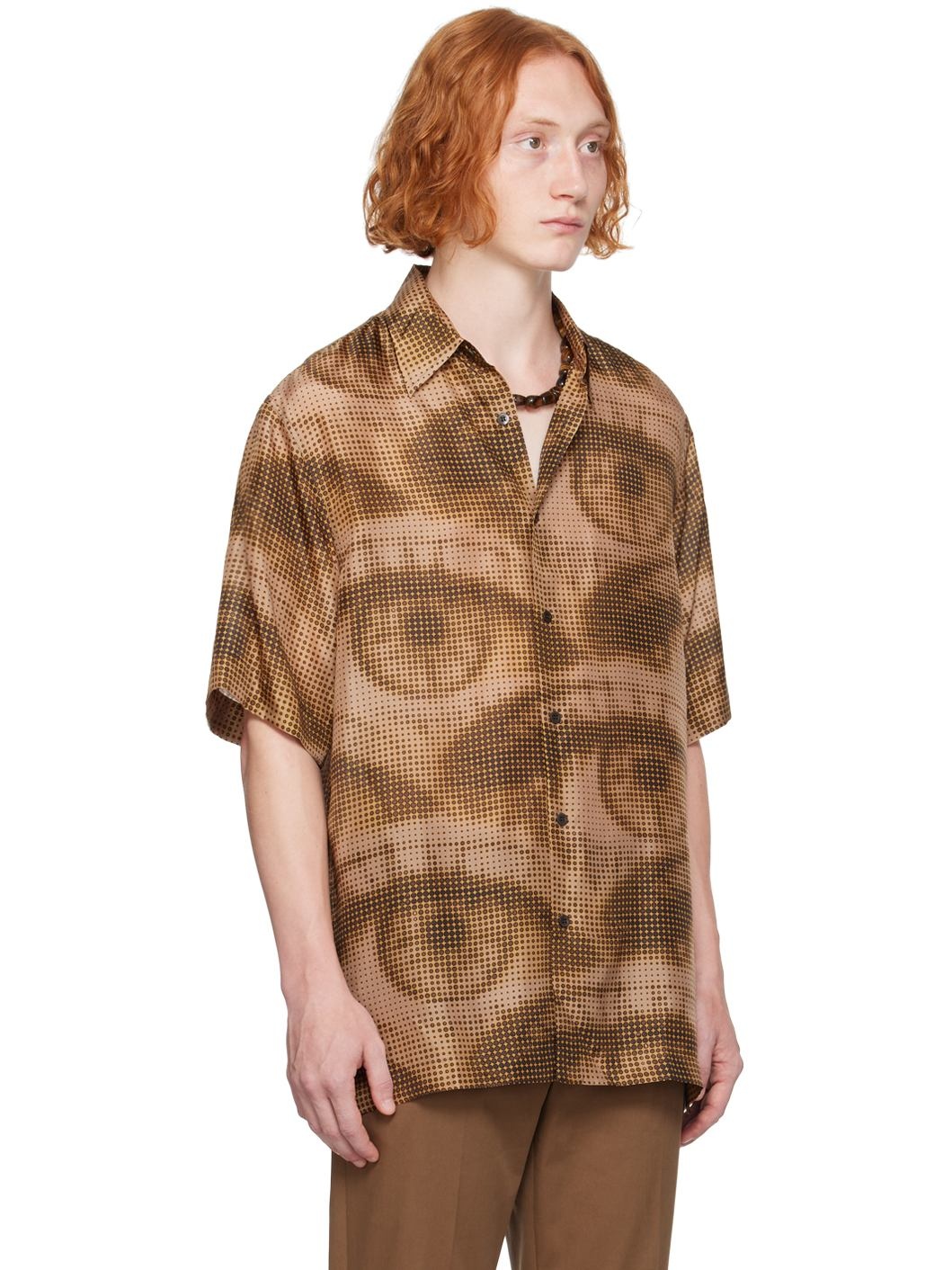 Khaki Graphic Shirt - 2