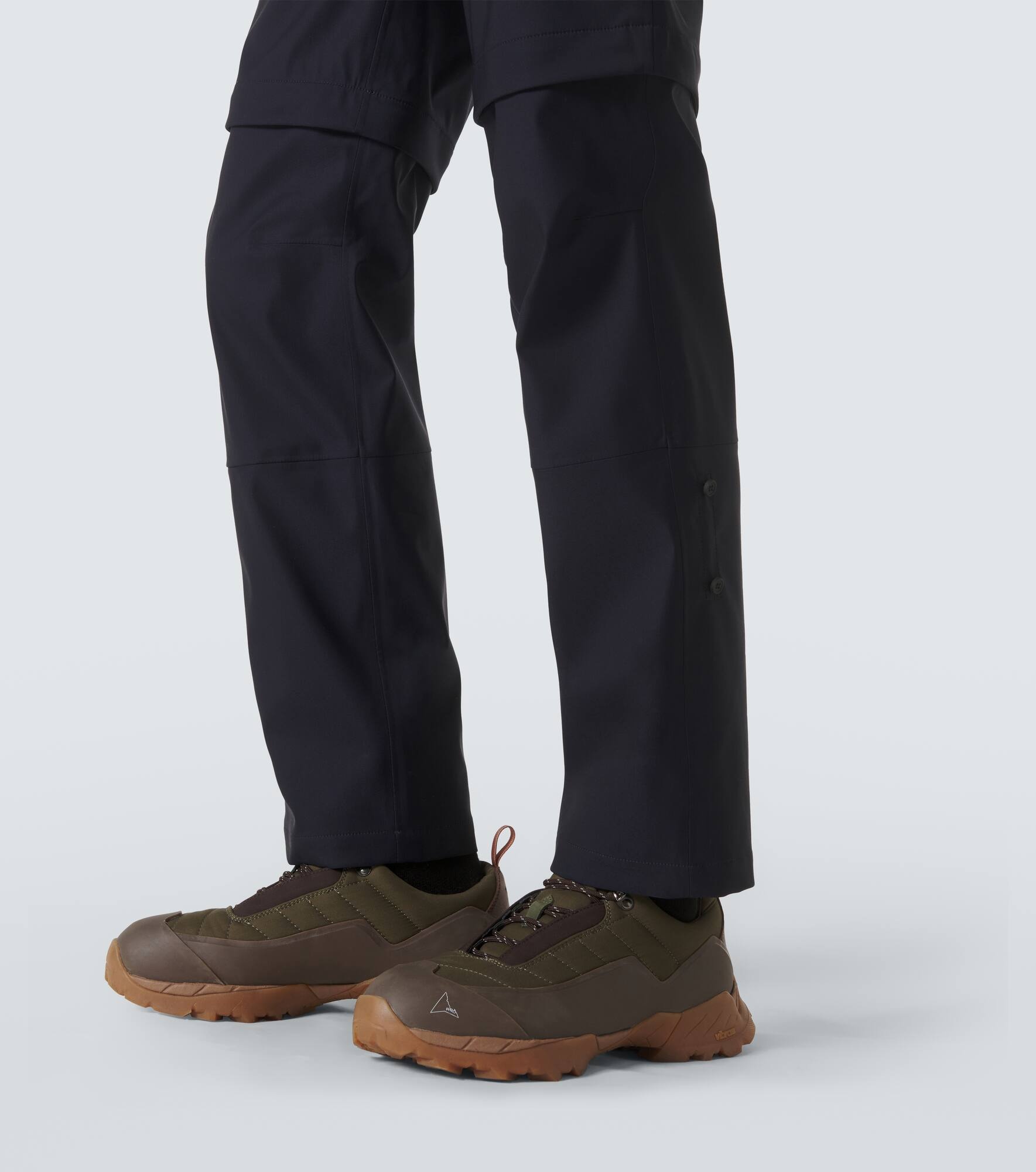 High-rise wool-blend track pants - 5
