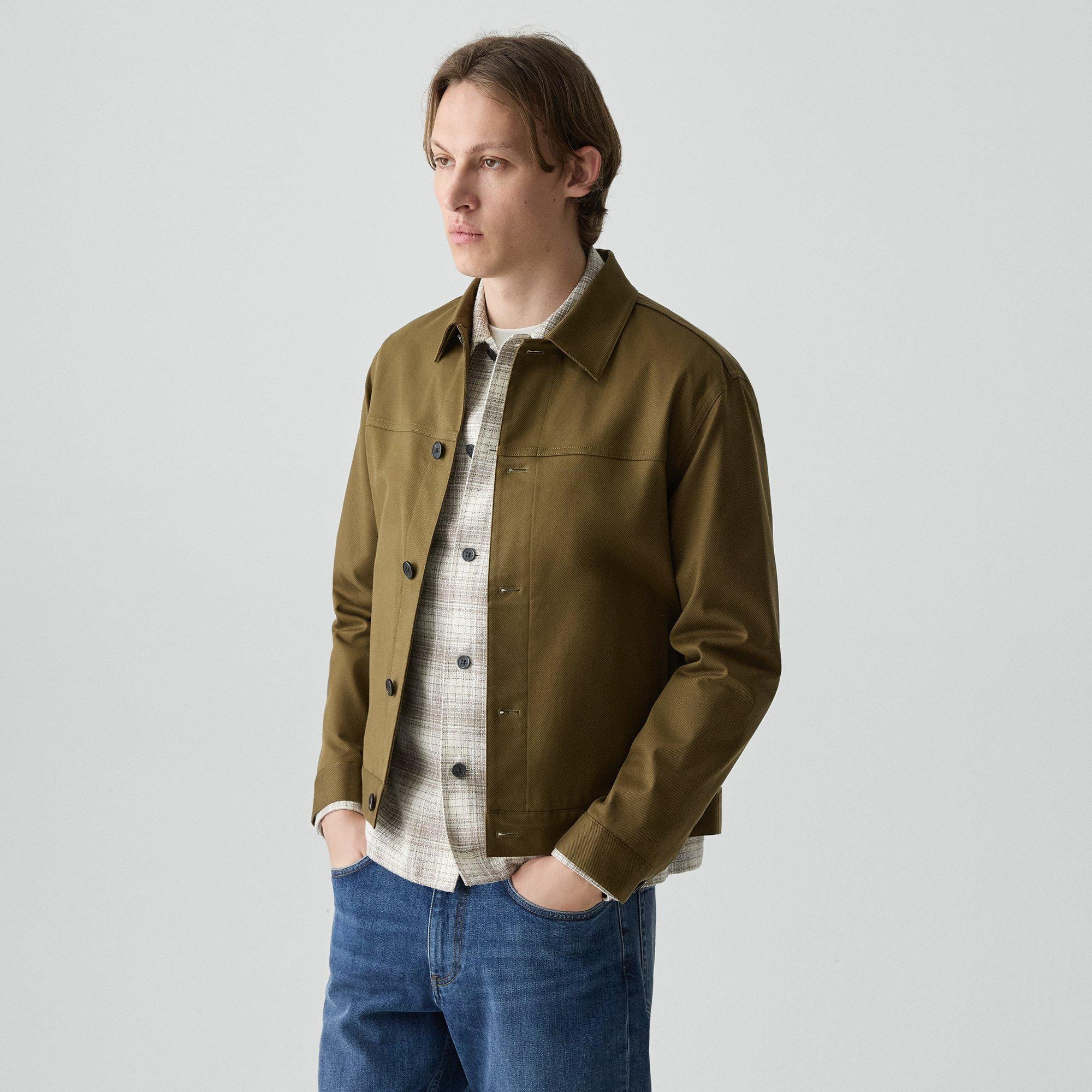 Button Jacket in Twill Stretch - 3