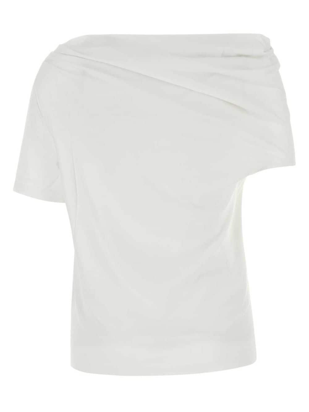 draped T-shirt - 2