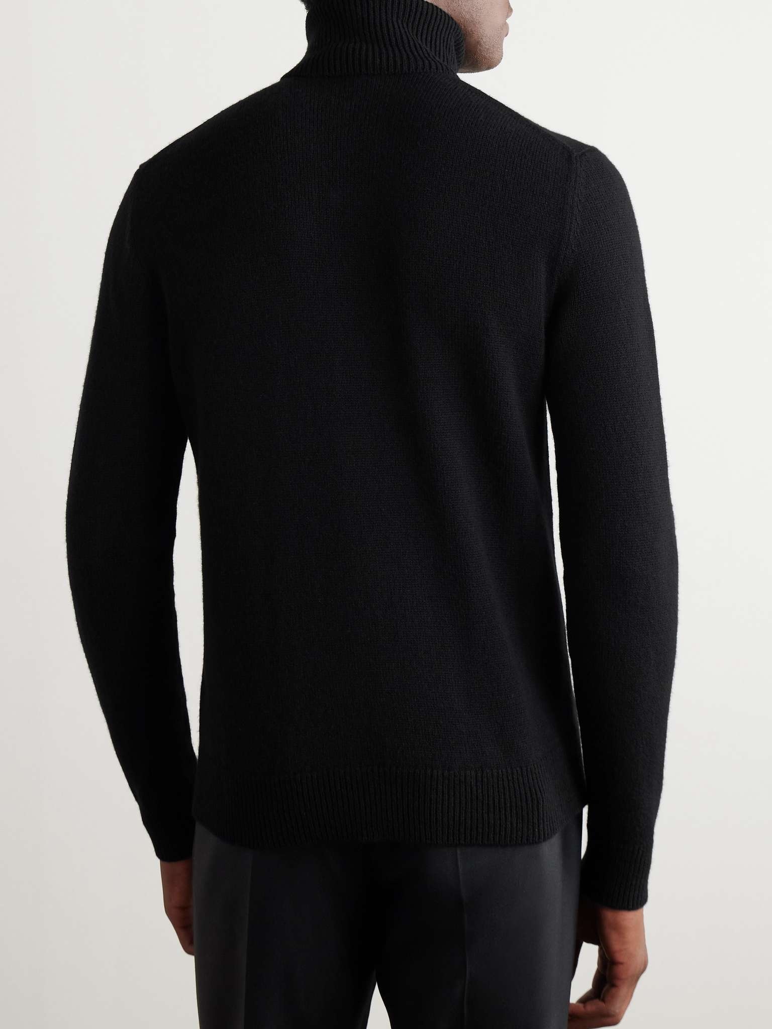 Ribbed Cashmere Rollneck Sweater - 4