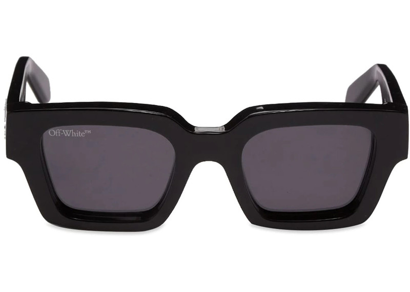 Off-White OFF-WHITE Virgil Square Frame Sunglasses Black White Grey (FW21) (OERI008Y21PLA0011007 / OERI008C99P outlook