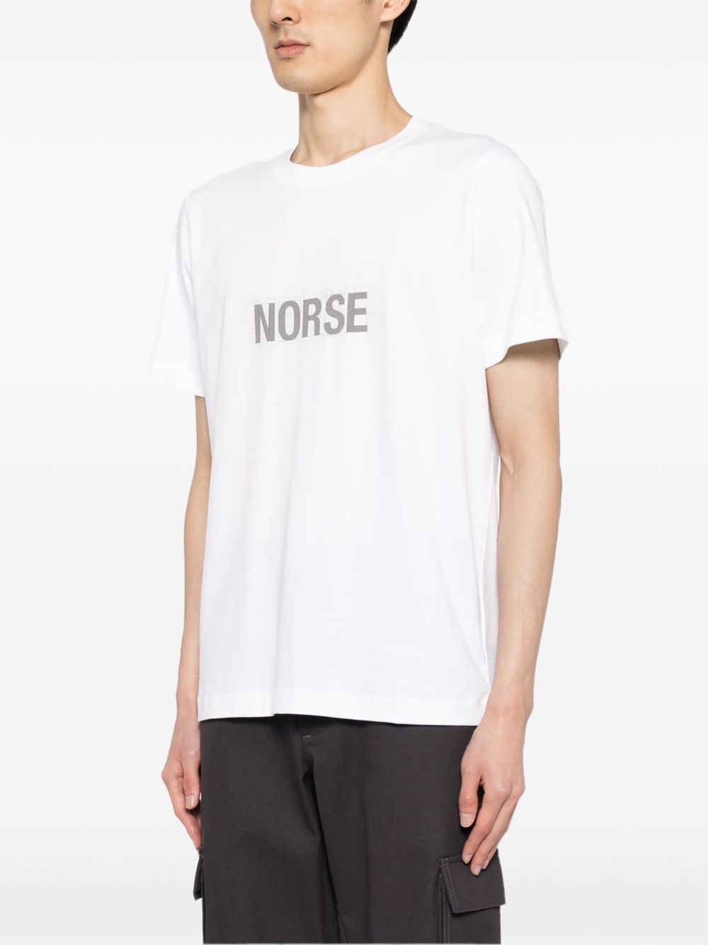 logo-print cotton T-shirt - 3
