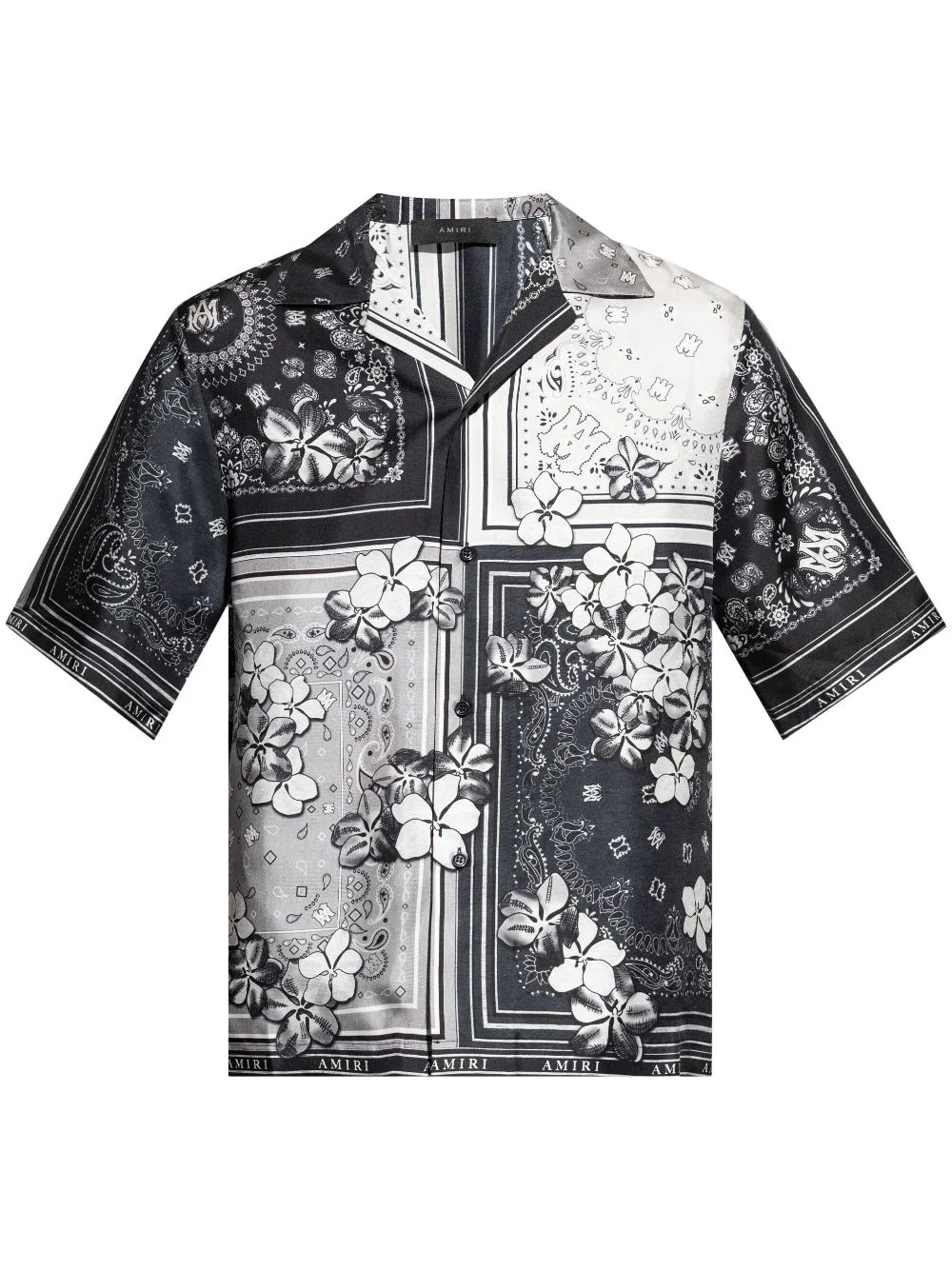 Bandana Floral Bowling Shirt - 1