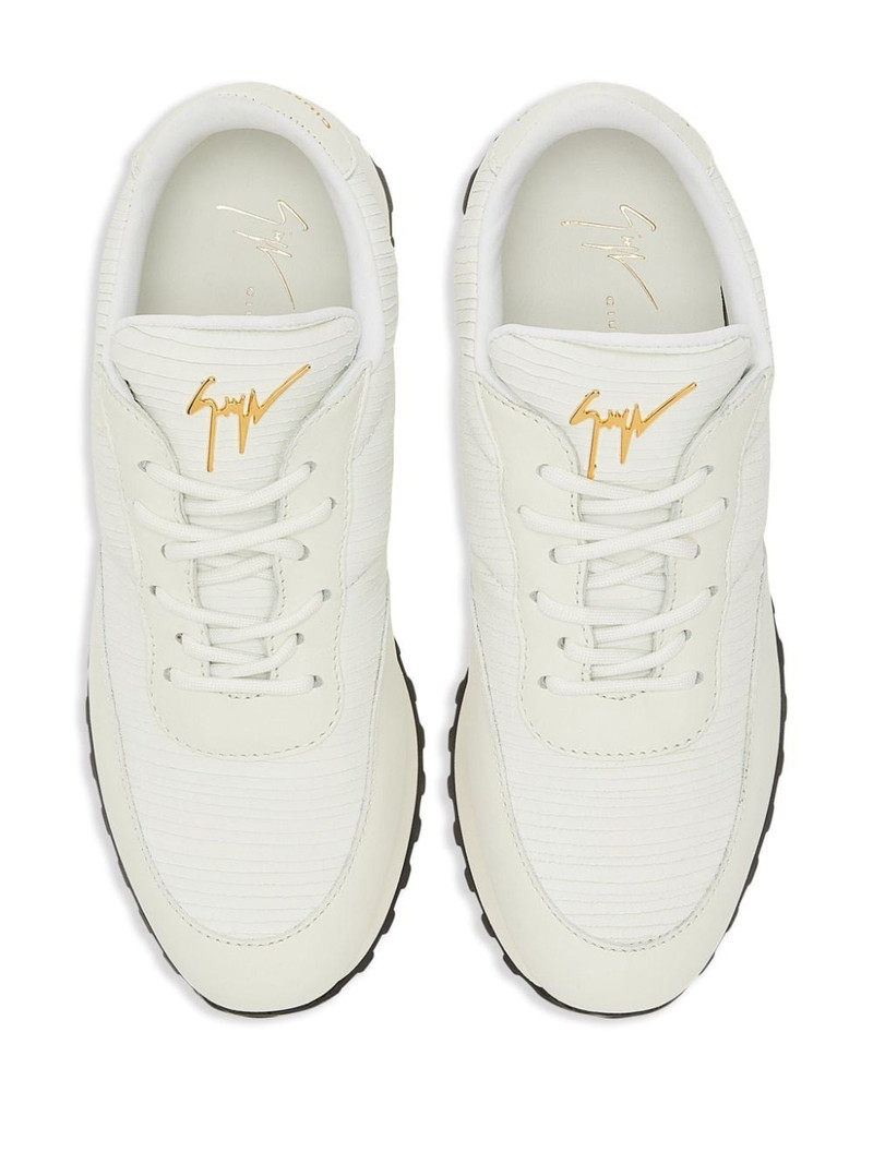 low-top leather sneakers 4