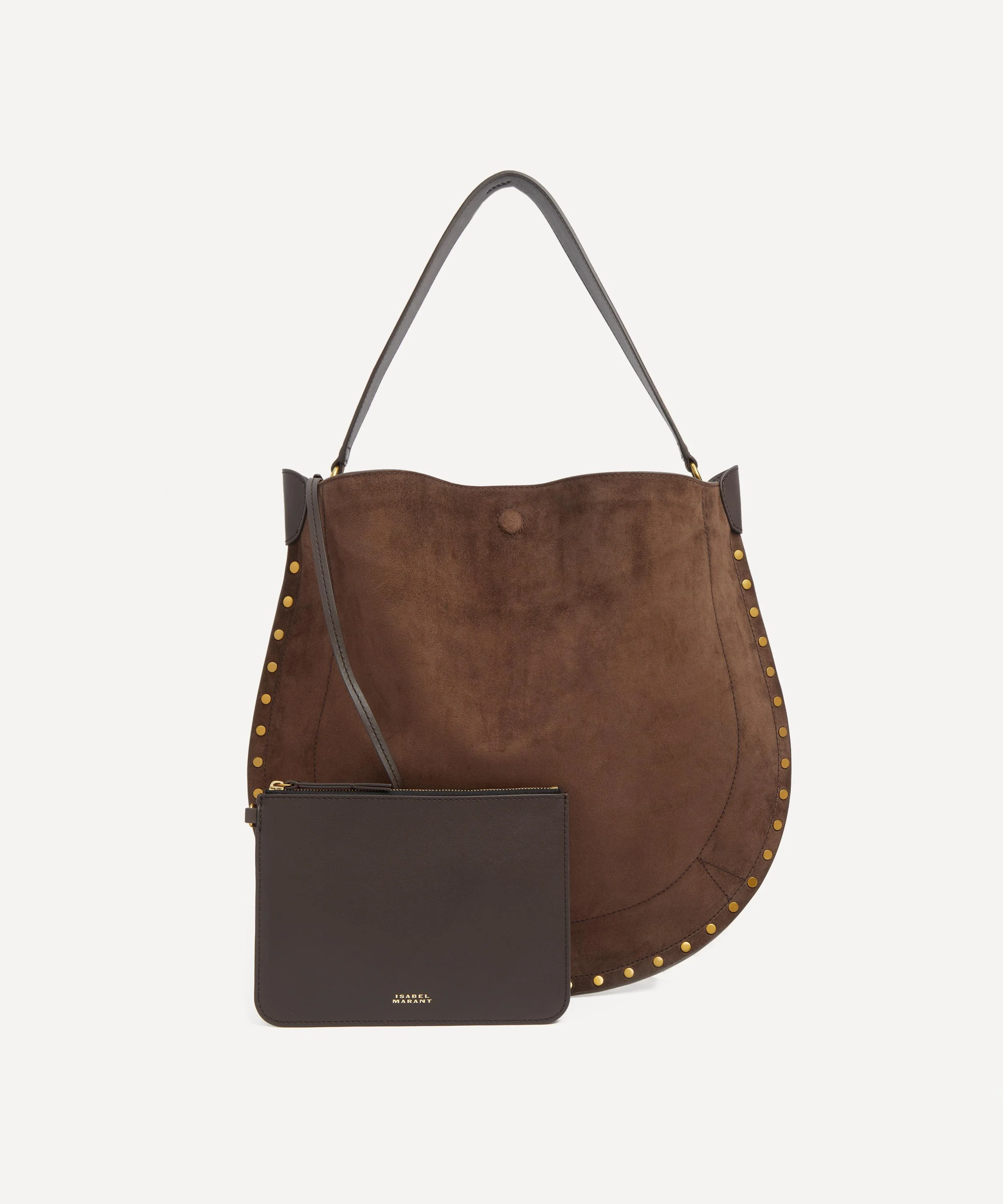 Oskan Hobo Soft Coffee Shoulder Bag - 1