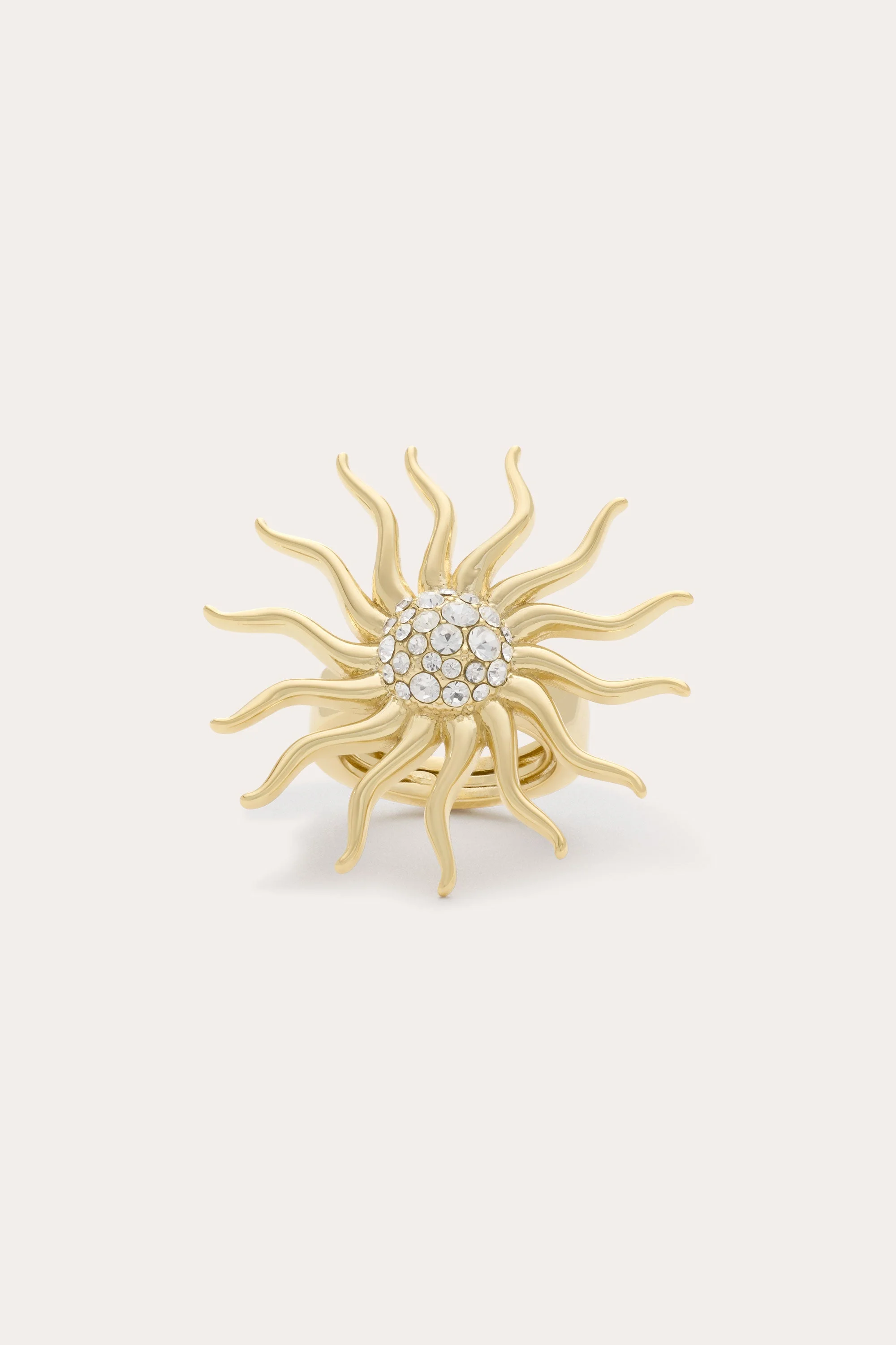 Serra Pave Sunburst Ring - 1
