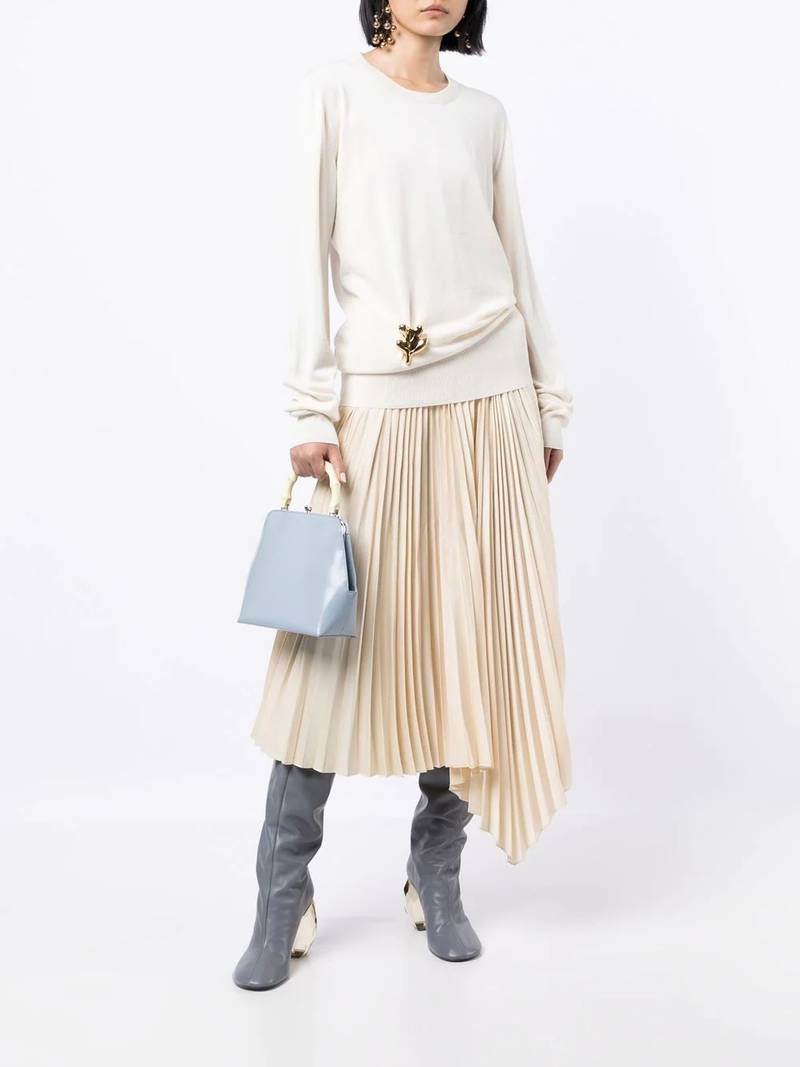 Jil Sander embellished crew-neck jumper outlook