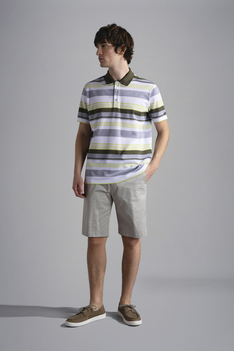 Paul & Shark COTTON PIQUÉ POLO SHIRT WITH STRIPED PATTERN outlook