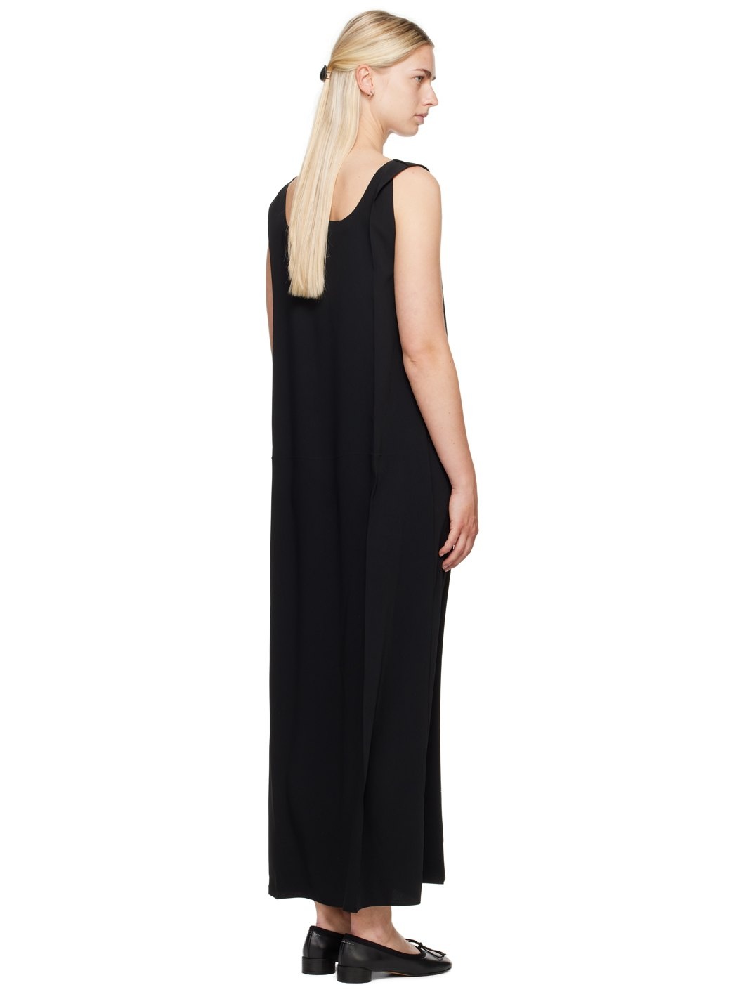 Black Fluid Maxi Dress - 3