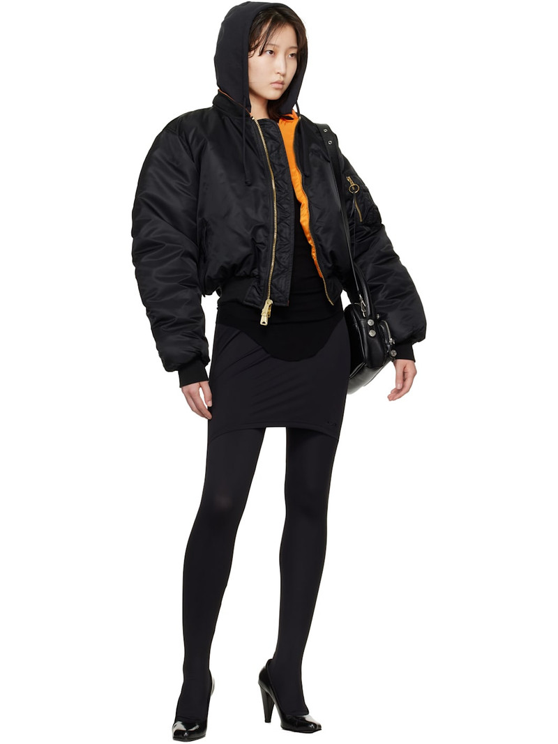 VETEMENTS Black & Orange Alpha Industries Edition Fitted Reversible Bomber Jacket outlook