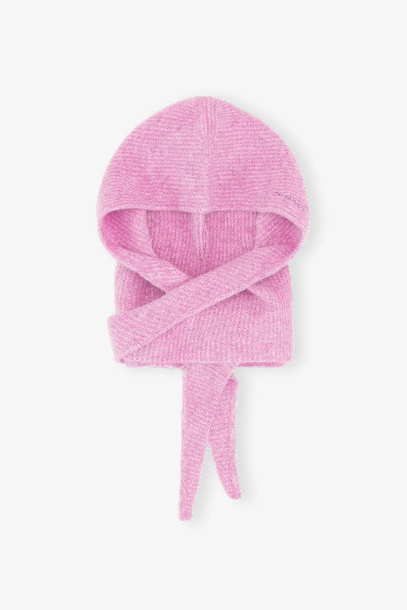 PINK SOFT WOOL BALACLAVA - 1