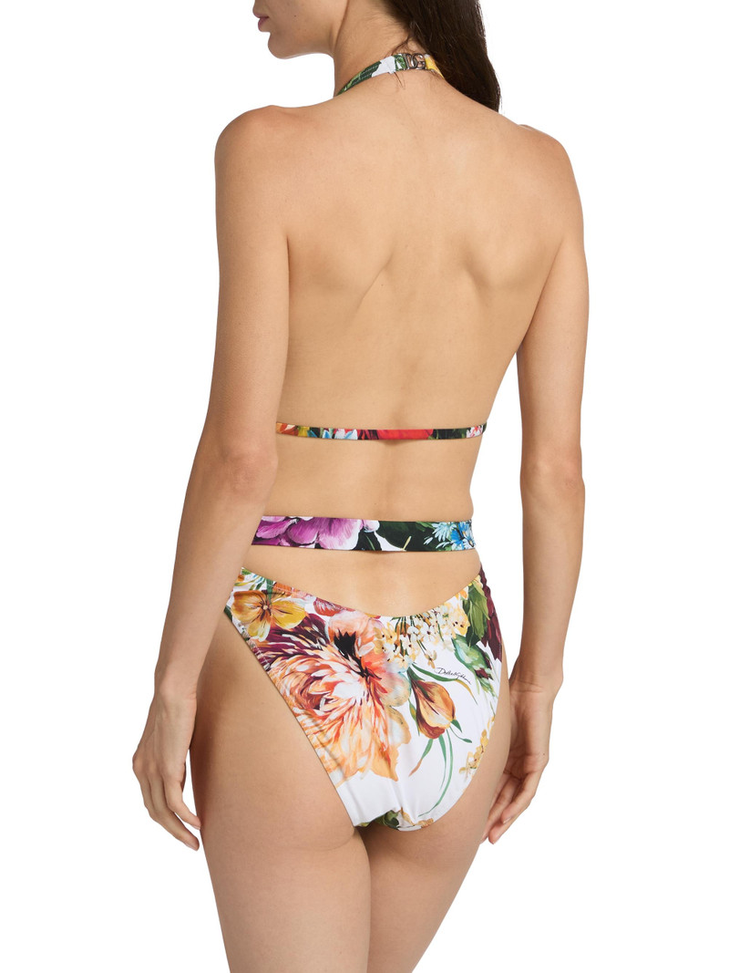 Women's Floral One-Piece Halterneck Swimsuit - Multi 4