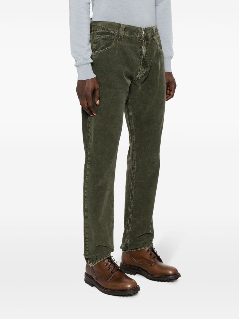 straight-leg corduroy trousers - 3